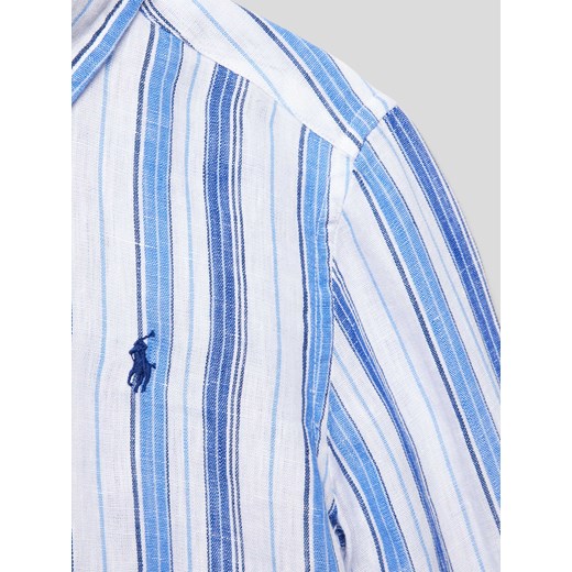 Niebieska koszula chłopięca Polo Ralph Lauren w paski 