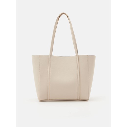 Sinsay - Torba shopper - kremowy Sinsay Jeden rozmiar Sinsay