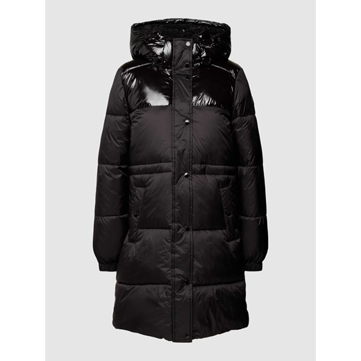 Płaszcz pikowany z kapturem w jednolitym kolorze ze sklepu Peek&Cloppenburg  w kategorii Płaszcze damskie - zdjęcie 168845729