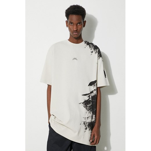 A-COLD-WALL* t-shirt bawełniany Brushstroke T-Shirt męski kolor beżowy z nadrukiem ACWMTS188 ze sklepu PRM w kategorii T-shirty męskie - zdjęcie 168847779