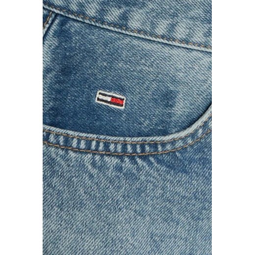 Spódnica Tommy Jeans bawełniana mini niebieska casualowa 