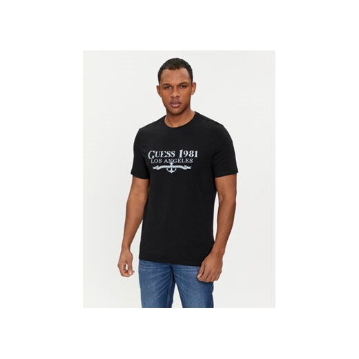 Guess T-Shirt M4GI27 J1314 Czarny Regular Fit ze sklepu MODIVO w kategorii T-shirty męskie - zdjęcie 168854967