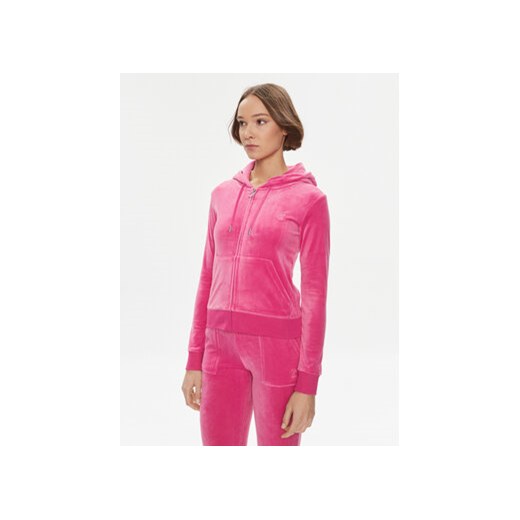 Juicy Couture Bluza Robertson JCAP176 Różowy Slim Fit ze sklepu MODIVO w kategorii Bluzy damskie - zdjęcie 168855576