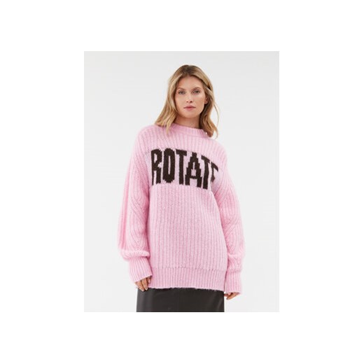 ROTATE Sweter 1120751485 Różowy Relaxed Fit ze sklepu MODIVO w kategorii Swetry damskie - zdjęcie 168855647