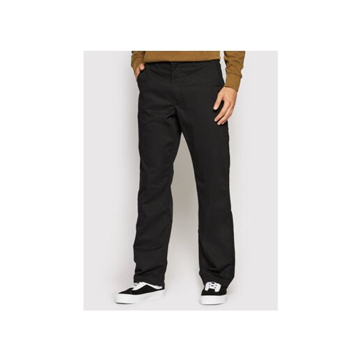 Vans Spodnie materiałowe Authentic VN0A5FJB Czarny Loose Fit ze sklepu MODIVO w kategorii Spodnie męskie - zdjęcie 168855865