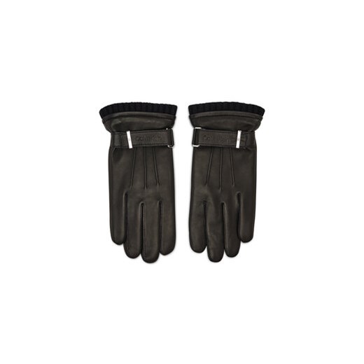 Calvin Klein Rękawiczki Męskie Leather Rivet Gloves K50K507425 Czarny ze sklepu MODIVO w kategorii Rękawiczki męskie - zdjęcie 168856955