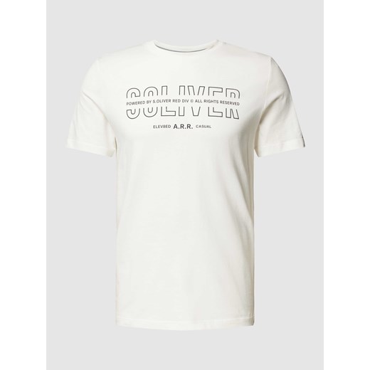 T-shirt z nadrukiem z logo ze sklepu Peek&Cloppenburg  w kategorii T-shirty męskie - zdjęcie 168859256