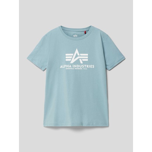 T-shirt chłopięce Alpha Industries bawełniany z nadrukami 