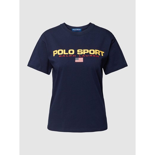 T-shirt z nadrukiem z logo ze sklepu Peek&Cloppenburg  w kategorii Bluzki damskie - zdjęcie 168859999