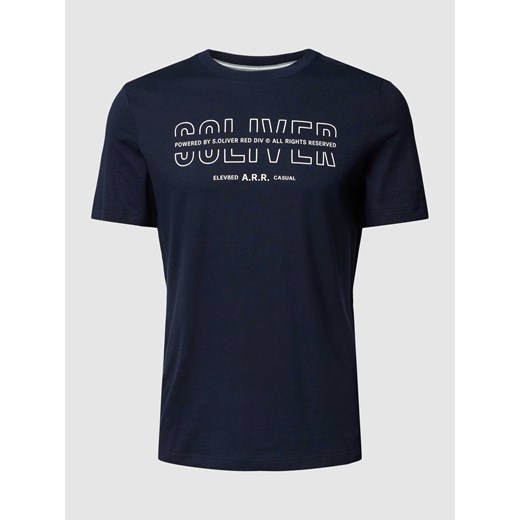 T-shirt z nadrukiem z logo ze sklepu Peek&Cloppenburg  w kategorii T-shirty męskie - zdjęcie 168860158