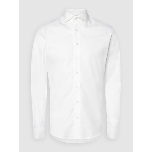 Koszula biznesowa o kroju slim fit z diagonalu ze sklepu Peek&Cloppenburg  w kategorii Koszule męskie - zdjęcie 168860168