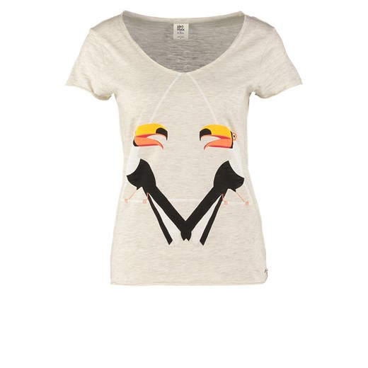 Vero Moda VMHALEY  Tshirt z nadrukiem oatmeal zalando  abstrakcyjne wzory