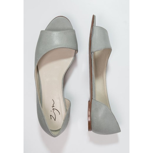 Zign Baleriny Peep Toe gris zalando zielony bez wzorów/nadruków