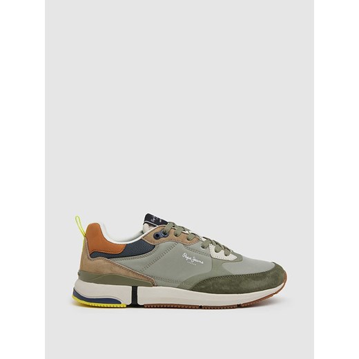 Pepe Jeans FOOTWEAR Sneakersy w kolorze khaki ze sklepu Limango Polska w kategorii Buty sportowe męskie - zdjęcie 168926735