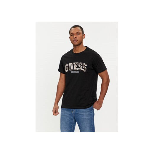 Guess T-Shirt M4GI62 I3Z14 Czarny Regular Fit ze sklepu MODIVO w kategorii T-shirty męskie - zdjęcie 168927547