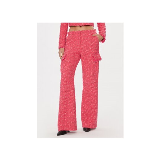 Patrizia Pepe Spodnie materiałowe 8P0601/A376-F592 Różowy Flare Fit ze sklepu MODIVO w kategorii Spodnie damskie - zdjęcie 168927809