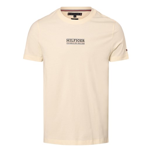 Tommy Hilfiger Koszulka męska Mężczyźni Bawełna écru jednolity ze sklepu vangraaf w kategorii T-shirty męskie - zdjęcie 168928308