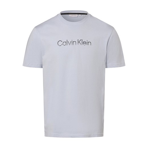 Calvin Klein Koszulka męska Mężczyźni Bawełna jasnoniebieski nadruk Calvin Klein XL vangraaf