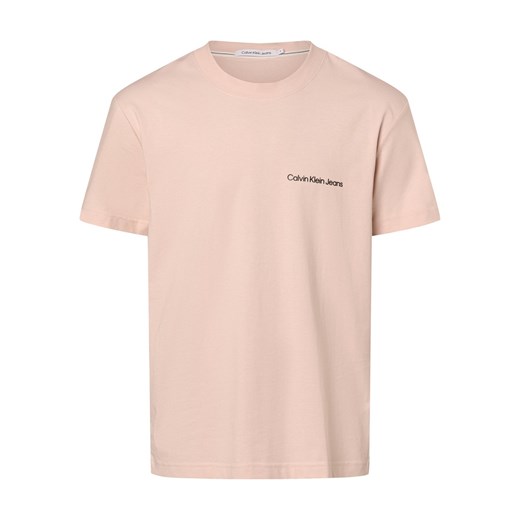 Calvin Klein Jeans Koszulka męska Mężczyźni Bawełna różowy jednolity ze sklepu vangraaf w kategorii T-shirty męskie - zdjęcie 168928326
