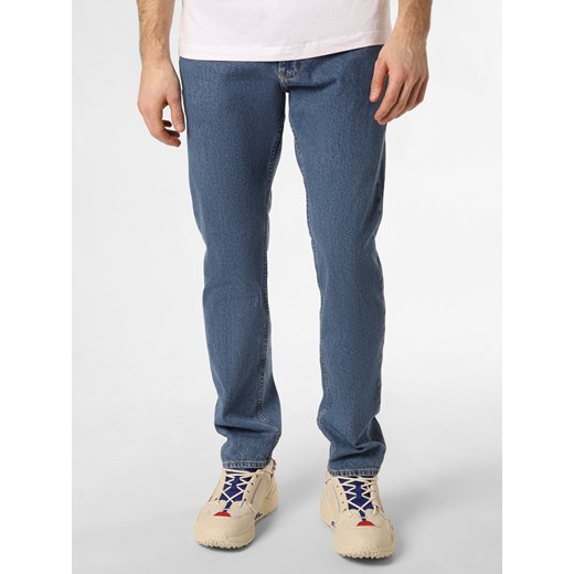 Calvin Klein Jeans Dżinsy - Authentic Straight Mężczyźni Bawełna medium stone jednolity ze sklepu vangraaf w kategorii Jeansy męskie - zdjęcie 168928365