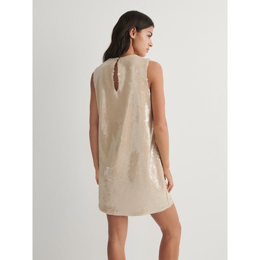 Sukienka Reserved elegancka mini z dekoltem w serek 