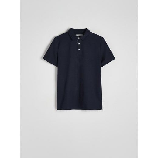 Reserved - Koszulka polo regular - granatowy ze sklepu Reserved w kategorii T-shirty męskie - zdjęcie 168930478