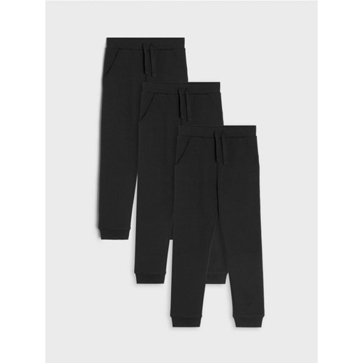Sinsay - Spodnie dresowe jogger 3 pack - czarny ze sklepu Sinsay w kategorii Spodnie chłopięce - zdjęcie 168931325
