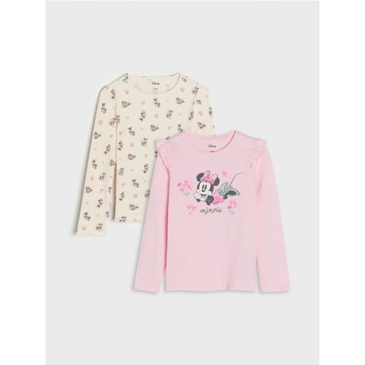 Sinsay - Koszulki Myszka Minnie 2 pack - fioletowy ze sklepu Sinsay w kategorii Bluzki dziewczęce - zdjęcie 168931345