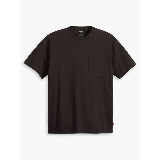 T-shirt męski Levi's z krótkimi rękawami czarny wiosenny 