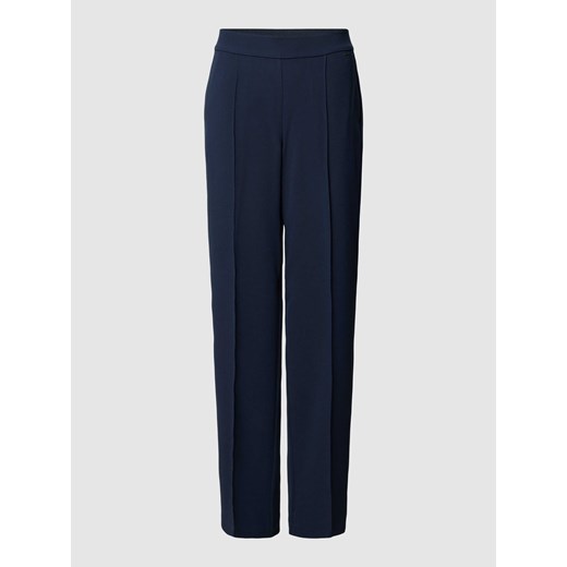 Spodnie z zakładkami i elastycznym pasem ze sklepu Peek&Cloppenburg  w kategorii Spodnie damskie - zdjęcie 168933517