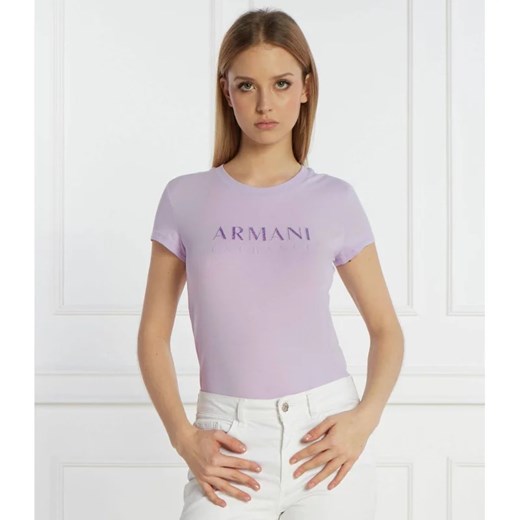 Armani Exchange T-shirt | Slim Fit ze sklepu Gomez Fashion Store w kategorii Bluzki damskie - zdjęcie 168933869