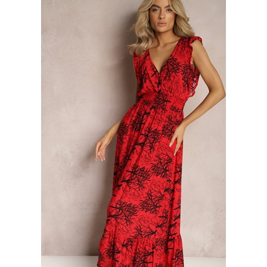 Sukienka Renee maxi elegancka kopertowa 