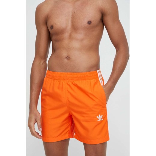 adidas Originals szorty kąpielowe kolor pomarańczowy IT8657 ze sklepu ANSWEAR.com w kategorii Kąpielówki - zdjęcie 168936106