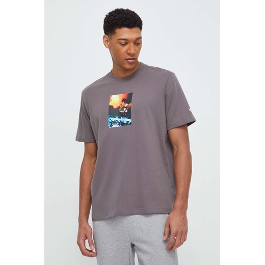 adidas Originals t-shirt bawełniany męski kolor szary z nadrukiem IM9680 ze sklepu ANSWEAR.com w kategorii T-shirty męskie - zdjęcie 168936629