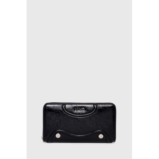 Liu Jo portfel damski kolor czarny ze sklepu ANSWEAR.com w kategorii Portfele damskie - zdjęcie 168940205