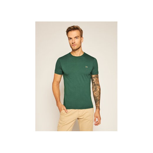 Lacoste T-Shirt TH2038 Zielony Regular Fit ze sklepu MODIVO w kategorii T-shirty męskie - zdjęcie 168959858
