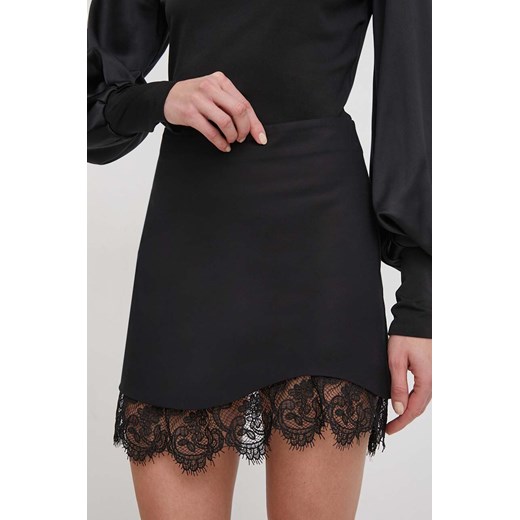 Sisley spódnica kolor czarny mini prosta ze sklepu ANSWEAR.com w kategorii Spódnice - zdjęcie 168961739
