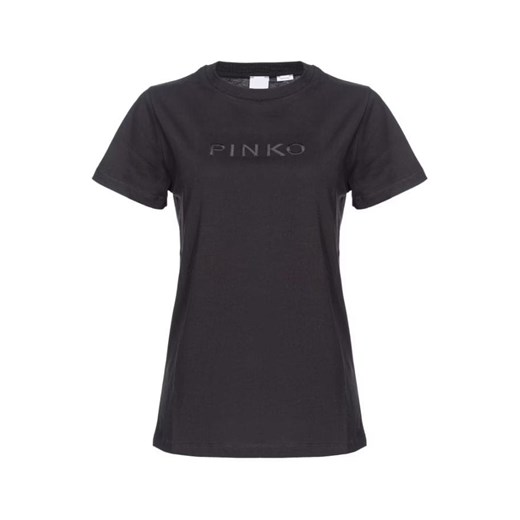 t-shirt damski pinko 101752 a1nw czarny ze sklepu Royal Shop w kategorii Bluzki damskie - zdjęcie 168962516