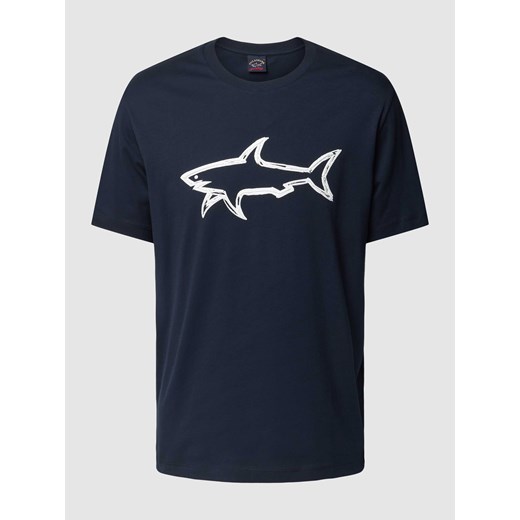 T-shirt z nadrukiem z logo ze sklepu Peek&Cloppenburg  w kategorii T-shirty męskie - zdjęcie 168962778