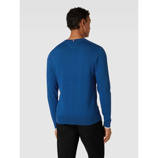 Sweter męski Tommy Hilfiger niebieski bawełniany 