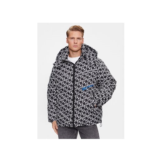 KARL LAGERFELD Kurtka puchowa Klj Monogram Aop Puffer Jacket 236D1500 Czarny Regular Fit ze sklepu MODIVO w kategorii Kurtki męskie - zdjęcie 168971566