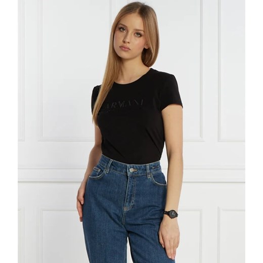 Armani Exchange T-shirt | Slim Fit ze sklepu Gomez Fashion Store w kategorii Bluzki damskie - zdjęcie 168972187