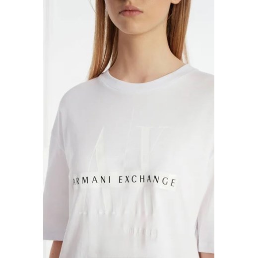 Biała sukienka Armani Exchange mini 