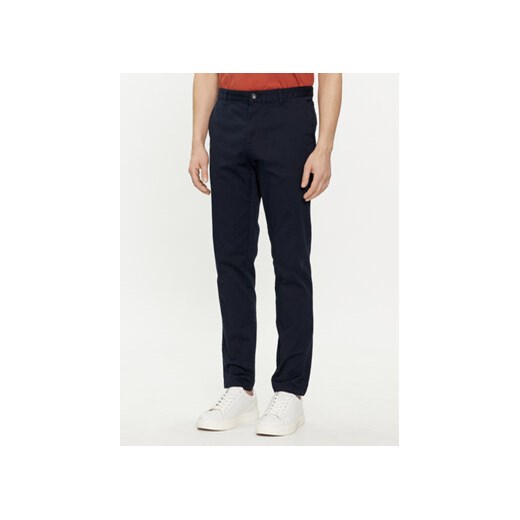Sisley Chinosy 4AIHSF021 Granatowy Slim Fit Sisley 50 MODIVO