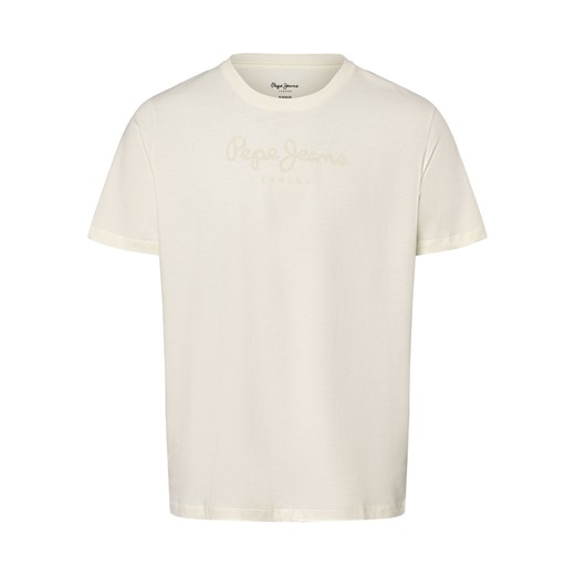 Pepe Jeans Koszulka męska - Eggo N Mężczyźni Bawełna écru nadruk ze sklepu vangraaf w kategorii T-shirty męskie - zdjęcie 168975116