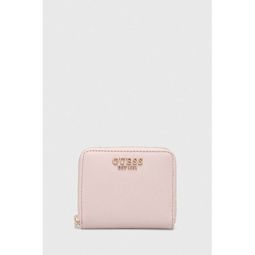 Guess portfel LAUREL damski kolor różowy SWZG85 00370 ze sklepu ANSWEAR.com w kategorii Portfele damskie - zdjęcie 168977388