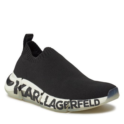 Sneakersy KARL LAGERFELD KL63213 Black Knit Textile Karl Lagerfeld 35 promocja eobuwie.pl