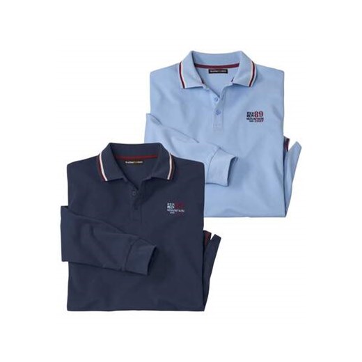 Zestaw 2 koszulek polo z piki Nature ze sklepu Atlas For Men w kategorii T-shirty męskie - zdjęcie 168977617