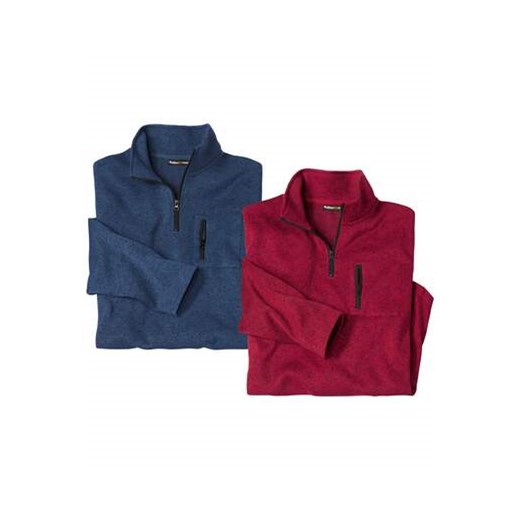 Zestaw 2 bluz  z moltonu Sport Nature ze sklepu Atlas For Men w kategorii Bluzy męskie - zdjęcie 168977639
