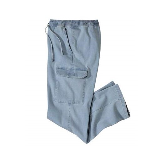 Luźne, jeansowe spodnie bojówki Freedom ze sklepu Atlas For Men w kategorii Spodnie męskie - zdjęcie 168977648